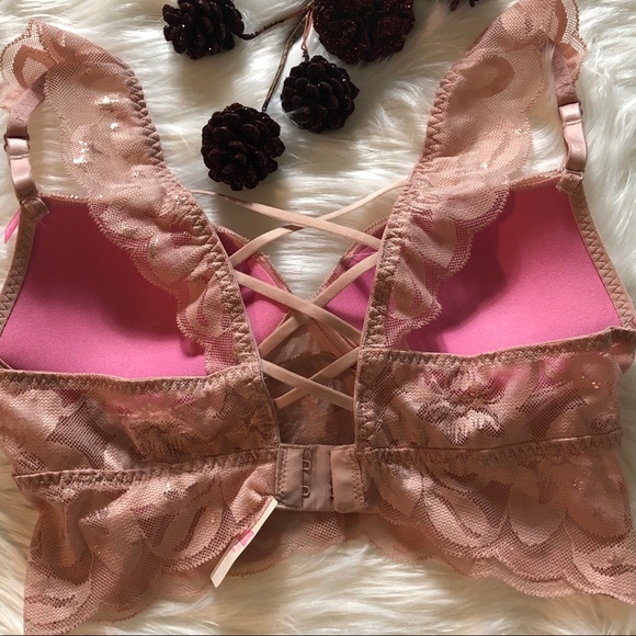 PINK VS LACY GLIMMERY BRA - Picture 3 of 4